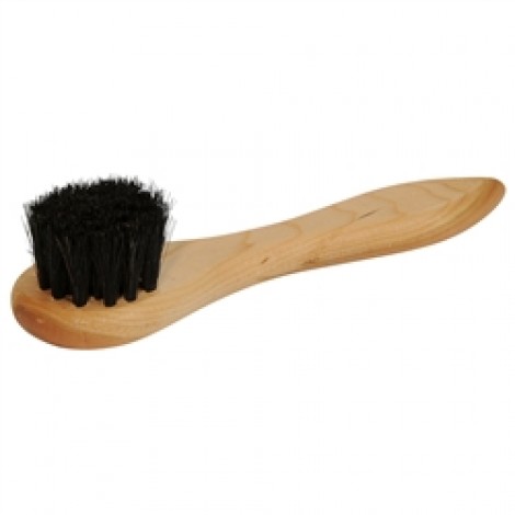 Professional Horsehair Polish Applicator Brush - Dark Bristles