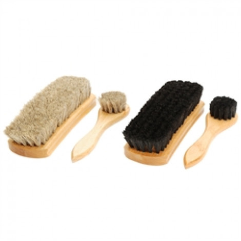 Professional 8.25" Shoe Shine Brush 4pc. Kit